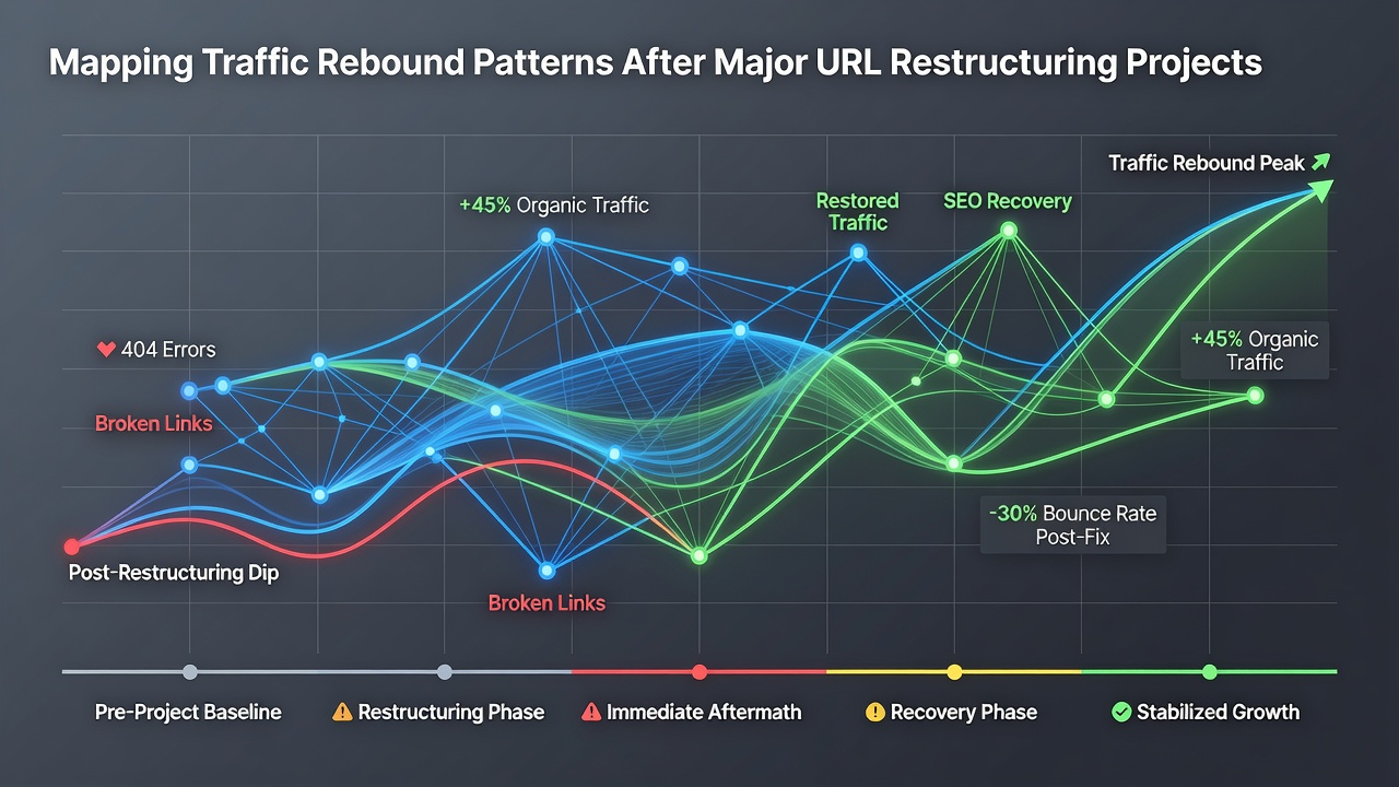 Mapping Traffic Rebound Patterns After Major URL Restructuring Projects